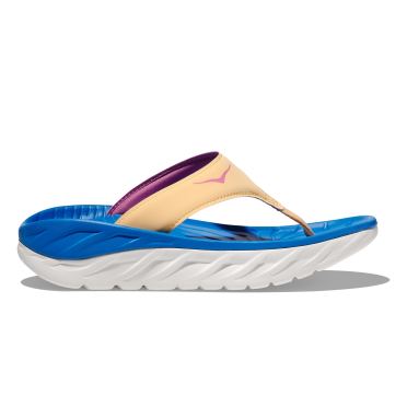 Hoka ORA Recovery Flip Blau/Weiss Damen 