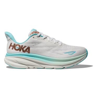 Hoka Clifton 9 Laufschuhe Frost/Rose Gold Damen 