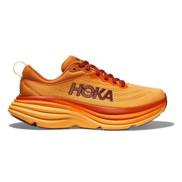 Hoka Bondi 8 Laufschuhe Orange/Rot Damen 