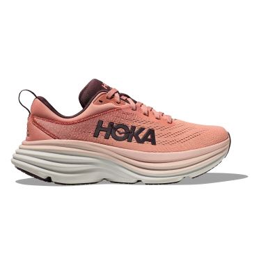 Hoka Bondi 8 Laufschuhe Rosa/Weiss damen 