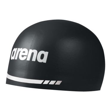 Arena 3D Soft Badekappe Schwarz 