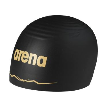 Arena Aquaforce Wave Badekappe Schwarz/Gold 