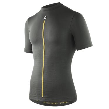 Assos Skin Layer Frühjahr/Fall SS Unterhemd Anthrazit Grau herren 