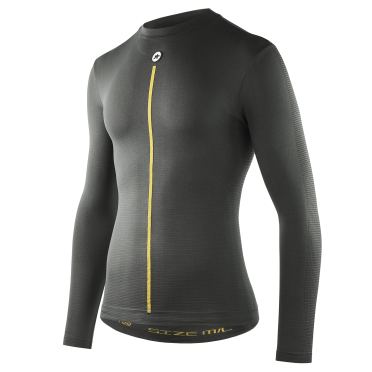 Assos Skin Layer Frühjahr/Fall LS Unterhemd Anthrazit Grau herren 