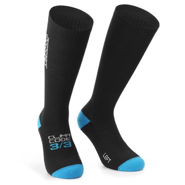 Assos Ultraz Winter Fugu Socken Schwarz Serie Unisex 