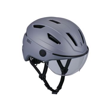 BBB helm Move faceshield transparent matt Grau 