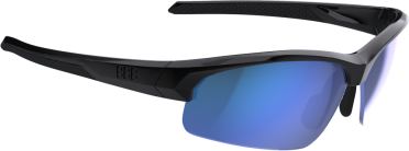 BBB Sportbrille Impress klein PC smoke Gläser Blua glänzend Schwarz 