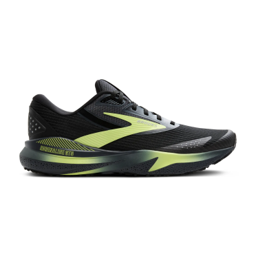 Brooks Adrenaline GTS 24 weatherized Laufschuhe Schwarz/Ebony/neu Gelb heren 