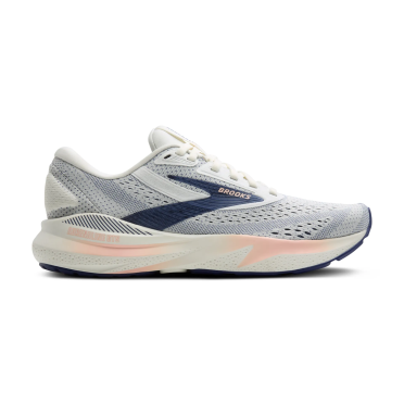 Brooks Adrenaline GTS 24 Laufschuhe grau/blaues Band/Pfirsich Damen 