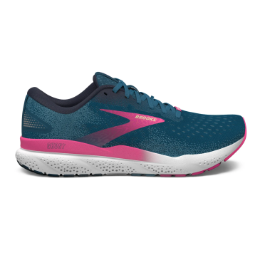 Brooks Ghost 16 GTX hardloopschoenen Marokkanisch Blau/Rosa/Gelb damen 