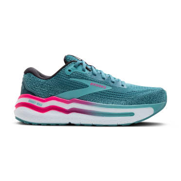 Brooks Ghost Max 2 Laufschuhe Sturm Blau/Knockout Pink/Aqua Damen 