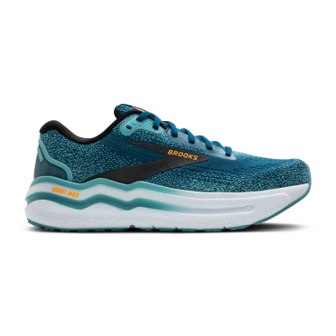 Brooks Ghost Max 2 Laufschuhe Marokkanisches Blau/Aqua/Orange Pop herren 