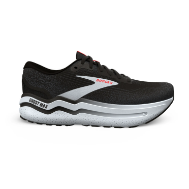 Brooks Ghost Max 2 Laufschuhe Schwarz/Weiss/Feuerrot herren 