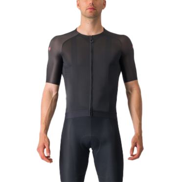 Castelli Aero Race 7.0 Radtrikot Kurzarm Schwarz Herren 