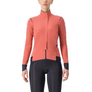 Castelli Alpha Flight RoS Langarm Radjacke Rot Damen 