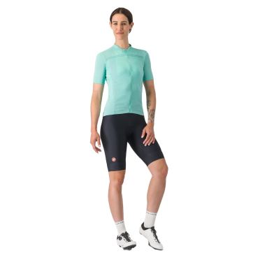 Castelli Anima 4 Radtrikot Kurzarm blau damen 