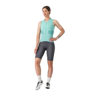 Castelli Anima 4 armelloses radtrikot blau damen 