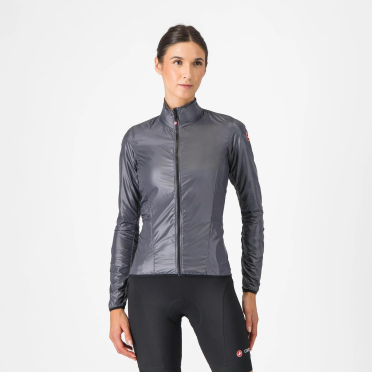 Castelli Aria Schale fietsjack lange mouw dunkelgrau damen 