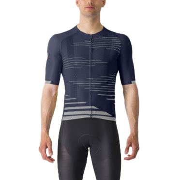 Castelli Climber's 4.0 Kurzarmtrikot Blau/Grau Herren 