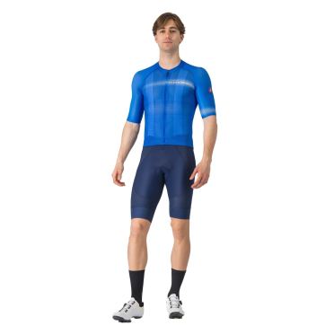 Castelli climbers a/c jersey radtrikot kurzarm blau herren 