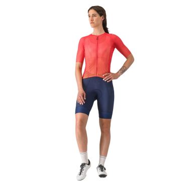 Castelli climbers a/c w jersey kurzarm rot damen 