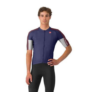 Castelli entrata 6 jersey kurzarmtrikot dunkelblau herren 