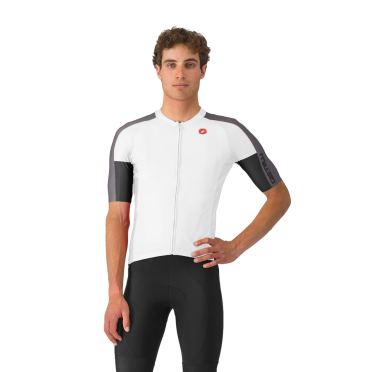 Castelli entrata 6 jersey kurzarmtrikot weiß herren 