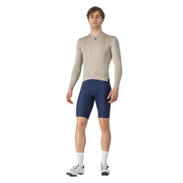 Castelli Espresso Radtrikot Langarm grau herren 