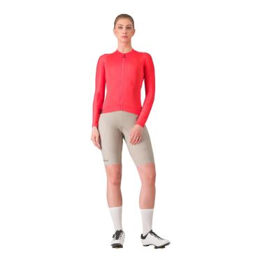 Castelli Espresso Radtrikot Langarm rot damen 