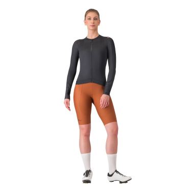 Castelli Espresso Radtrikot Langarm schwarz damen 