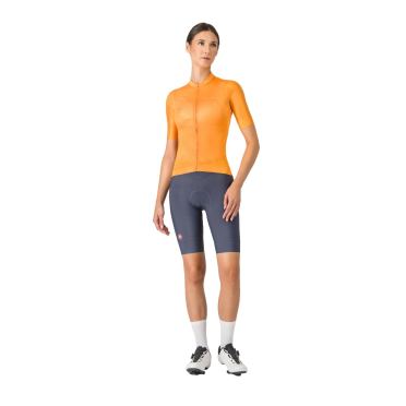 Castelli Fantasia jersey kurzarm orange damen 