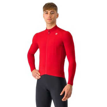 Castelli Aero Rennen lange mouw Trikot Reich Rot herren 