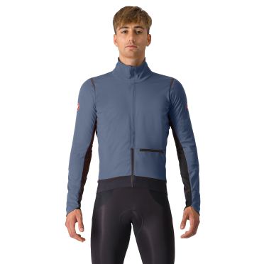 Castelli Alpha Doppio RoS Langarm Radjacke Twilight Blue/Silver Reflex Herren 