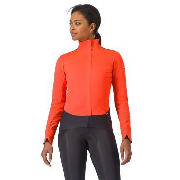 Castelli Alpha Doppio RoS lange mouw fietsjack Leuchtend Rosa/Dunkelgrau damen 