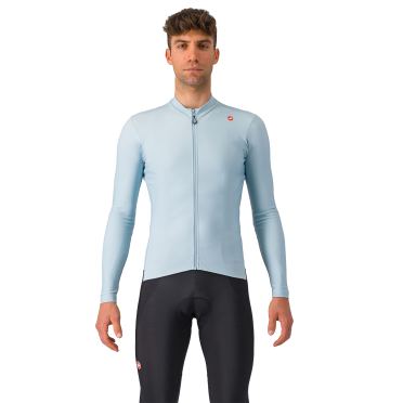 Castelli Espresso Thermo Trikot lange mouw Winter Himmel/Dunkel Grau herren 