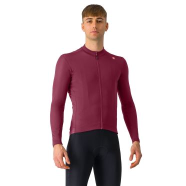 Castelli Espresso Thermotrikot lange mouw Tief Bordeaux herren 