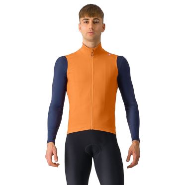 Castelli Espresso Weste mouwloos Lebendig Orange/Dunkelgrau herren 