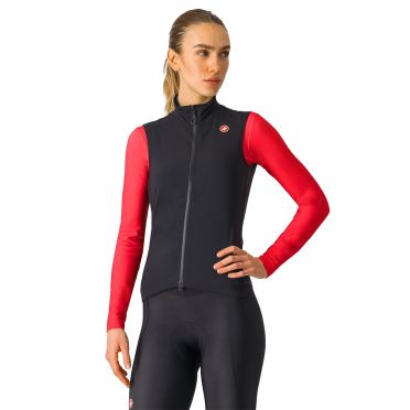 Castelli Espresso Weste mouwloos Leicht Schwarz damen 