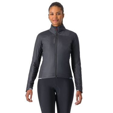 Castelli Fly direct lange mouw fietsjack Hell Schwarz/Silbergrau damen 