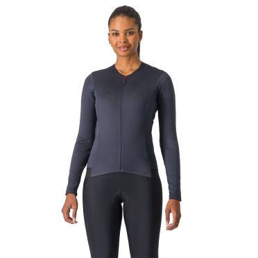 Castelli Fly Jersey lange mouw Hell Schwarz damen 