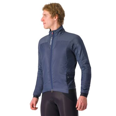 Castelli Fly Thermal Langarm Radjacke Twilight Blau Herren 