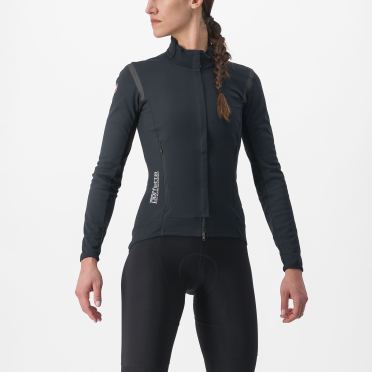 Castelli Perfetto RoS 2 Langarm Radjacke Leicht Schwarz Damen 