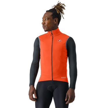 Castelli Perfetto RoS 2 Ärmellose Radweste Brilliant Orange Herren 