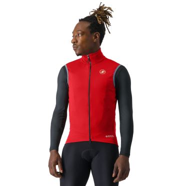 Castelli Perfetto RoS 2 Ärmellose Radweste Rich Red Herren 