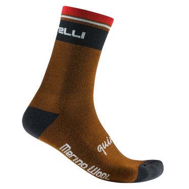 Castelli Quindici Soft Merino Radsocken Mokka Herren 