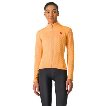 Castelli Sfida 2 fietsshirt lange mouw Weich Orange damen 