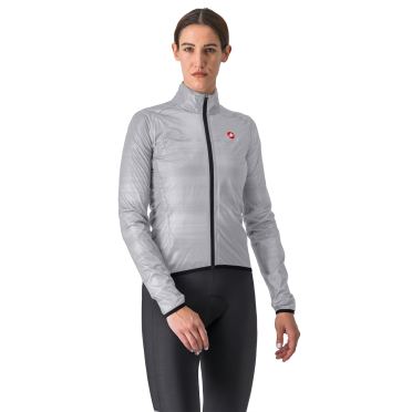 Castelli Squall shell fietsjack silber grau/schwarz damen 