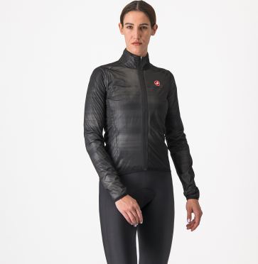 Castelli Squall shell fietsjack Light Schwarz/Silbergrau damen 