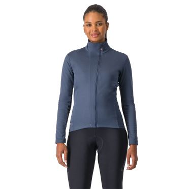 Castelli Transition 2 lange mouw fietsjack Twilight Blue dames 