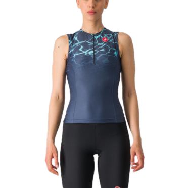 Castelli Free 2 W tri singlet Blau Damen 